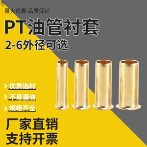 2.5/4/油管铜衬套/4mm/6mm/尼龙油管油芯/油管油芯 润滑油管配件