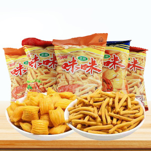 爱尚咪咪正宗虾条小时候的回忆散称415克虾条虾味蟹味红烧烤牛肉