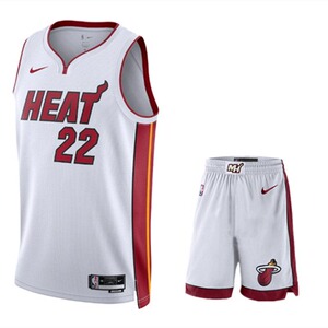 nike耐克nba热火队22号巴特勒球衣套装男3号韦德篮球服运动背心女