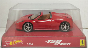 风火轮 1:24 法拉利 Ferrari 458 Spider 跑车 金属合金汽车模型