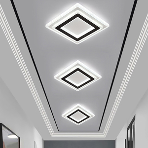 过道灯走廊吊灯方形菱形家装现代通道灯孔灯洞灯入户灯玄关灯筒灯