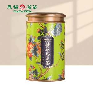 天福茗茶 桂花乌龙茶乌龙茶茶叶 桂花花茶 茶叶罐装120g