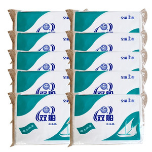 双船原生浆卫生纸400克厕纸卫生纸10包—370083