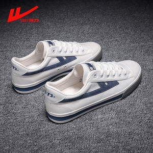 回力1927帆布鞋男鞋春秋款初中生国潮布鞋青少年情侣低帮透气板鞋