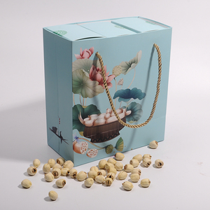 湘莲包装盒 里叶白莲一斤 宣莲500克礼盒广昌白莲洪湖莲子2斤套装