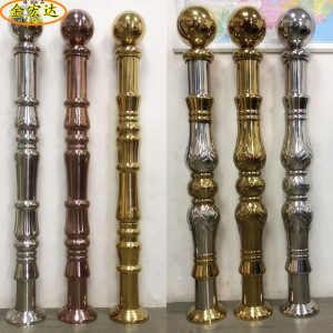 不锈钢楼梯扶手起步柱大将军柱304欧式柱子栏杆立柱阳台护栏配件