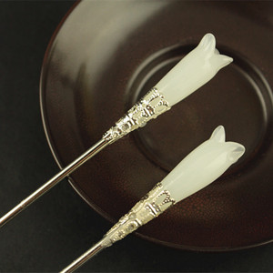 古典发簪子流苏钗头饰汉服古装旗袍cos配饰琅琊榜白玉蝴蝶钗