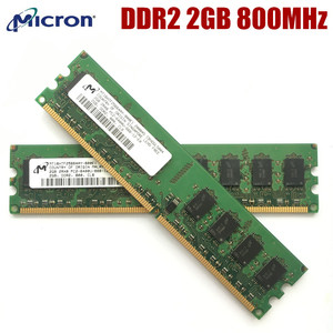 CRUCIAL/镁光 DDR2 2GB 667 800MHz台式机内存条 PC2-6400U 5300U