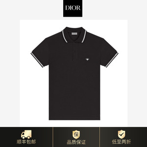 dior/迪奥2022夏季新款胸前小蜜蜂刺绣polo衫男士休闲商务短袖t恤