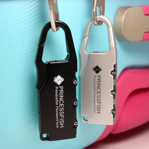 行李箱包铝合金密码锁健身房宿舍密码锁便携出国旅游非TSA海关锁
