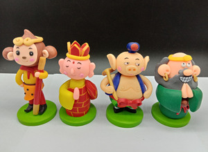 西游记创意礼品孙悟空珍藏纯手工软陶泥人好工艺品吉祥摆件不褪色