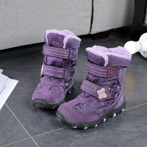 冬季雪地靴男女童棉鞋公主风冷雨天穿可保暖防滑防水加厚一件包邮