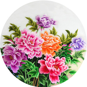 刺绣diy初学牡丹