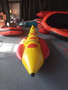 3人充气香蕉船加厚橡皮艇皮划艇橡皮船水上乐园娱乐船艇漂流滑水