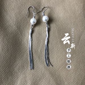 【中国银器第一村】云南大理新华银匠村 s99雪花银 纯银耳环