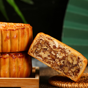 荔城皇上皇酒家老式五仁散装广式火腿伍仁月饼冰糖酥皮双黄莲蓉