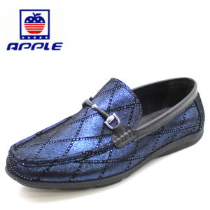 apple美国苹果男鞋春秋时尚真皮豆豆鞋英伦男皮鞋9129007 9129008