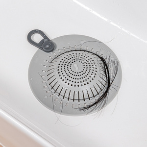 排水口用过滤器硅胶卫生间头发防堵塞滤网下水道防臭虫封口地漏垫