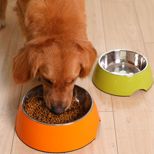休普狗碗金毛狗狗饭碗阿拉斯加拉布拉多单碗大型犬防滑不锈钢食盆
