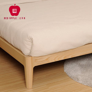 实木双人床红苹果