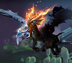 dota2双头龙不朽火头杰奇洛灼霜之熔ti8不朽一技能特效一个月礼物