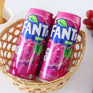 日本进口饮料fanta芬达葡萄味碳酸饮料网红果味汽水夏日饮品500ml