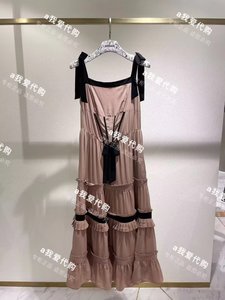 代购BORA AKSU宝莱阿卡苏女装纯色无袖吊带连衣裙B1DCW61140