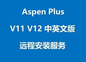 aspen plus v12 v11 中英文版远程安装服务