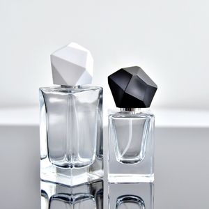 30ml50ml方形卡口香水瓶喷雾一次性玻璃瓶设计款香水盖