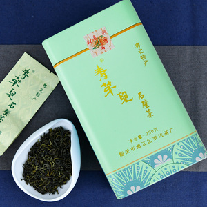 粤北特产马蹄香石壁茶韶关罗坑高山云雾绿茶罐装青芽儿新茶叶250g