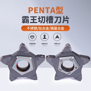 数控PENTA24N平口系列五角星霸王刀片切槽切断PCHR/L霸王切槽刀杆