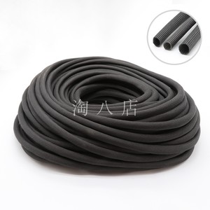 黑色高温管 1mm~30mm 耐600℃高温套管 纤维管 锭纹管