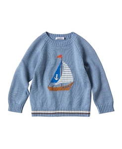 new日本折扣代购familiar帆船针织毛衣343242