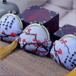 梅花零钱包材料包初学者十字绣手工diy刺绣自绣礼物创意打发时间