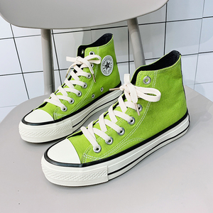 范系青年 春季联名匡威star女鞋1970s百搭低帮帆布鞋芥末绿色板鞋