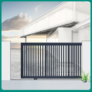 悬浮平移门工厂大门电动悬浮门铝合金围墙大门户外铝艺别墅庭院门