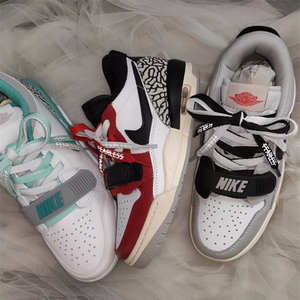 适配air jordan legacy 312 灰白黑烟灰色无畏鸳鸯反光aj312鞋带
