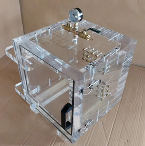 亚克力真空箱透明抽真空消泡桶实验pmma干燥箱有机玻璃手套操作箱