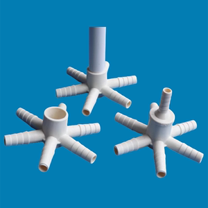 pvc六通接头纳米增氧气管配件塑料多通变径宝塔分水器曝气管配件