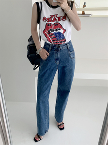 牛仔裤韩国代购宽松