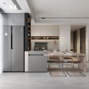 【预售】玛格橱柜定制简约现代家用厨柜整体定做开放式厨房橱柜