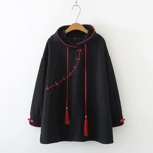 男女同款国风卫衣女春秋装薄款丑乖汉元素改良日常版复古学生上衣