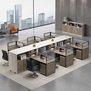 办公室员工位财务职员办公桌椅组合屏风卡座多人电脑桌子简约现代
