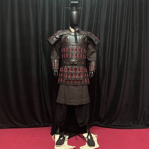 古代秦朝真皮盔甲将军男武士铠甲兵马俑寻秦记高端影视服装博物馆