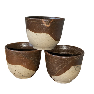 【绿玥苑】品茶杯柴烧杯原朴粗陶茶杯龙窑柴烧手工陶杯复古土陶器