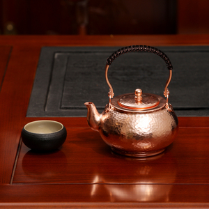 捶打铜壶纯铜茶壶加厚紫铜壶家用烧水泡茶壶铜制品茶具同享铜器160
