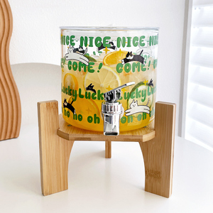 新款家用玻璃调酒桶大容量饮料冷饮桶带龙头啤酒桶创意个性果汁罐