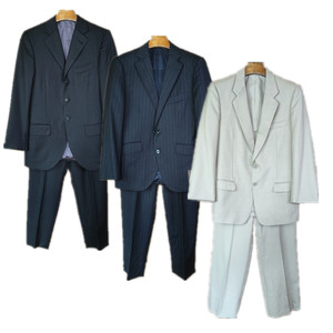 vintage古着英伦修身商务西服套装男式西装西裤二件套装KX1-66-70