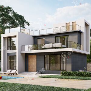 2033网红现代风格楼房图二层别墅设计图纸两层农村自建别墅小户型