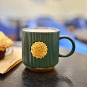 星巴克杯子2022新款限量咖啡杯高档精致女陶瓷马克水杯高级感轻奢